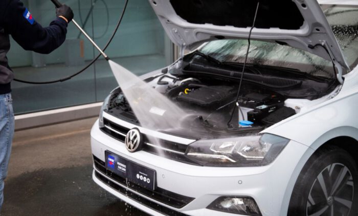 Engine bay cleaning