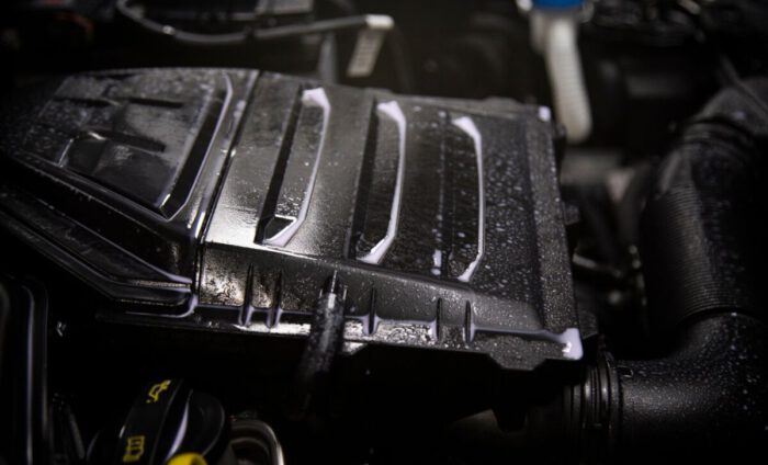 Engine bay cleaning