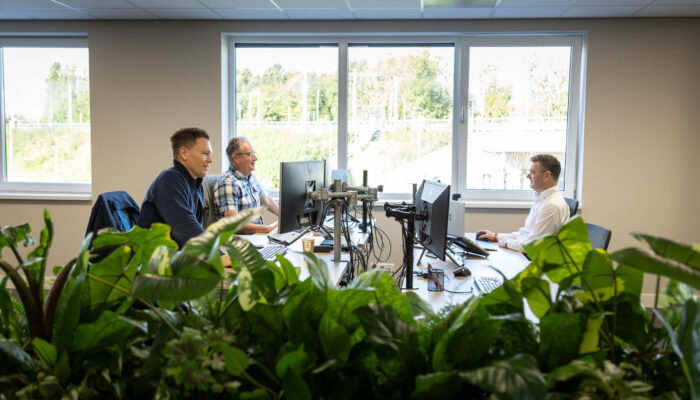Pieter en collega's bij Cartec